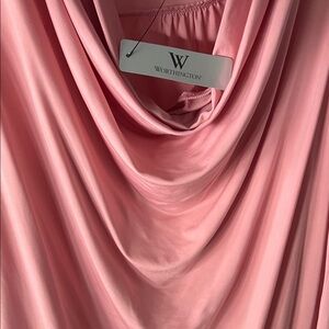 Worthington Blush Satin Top